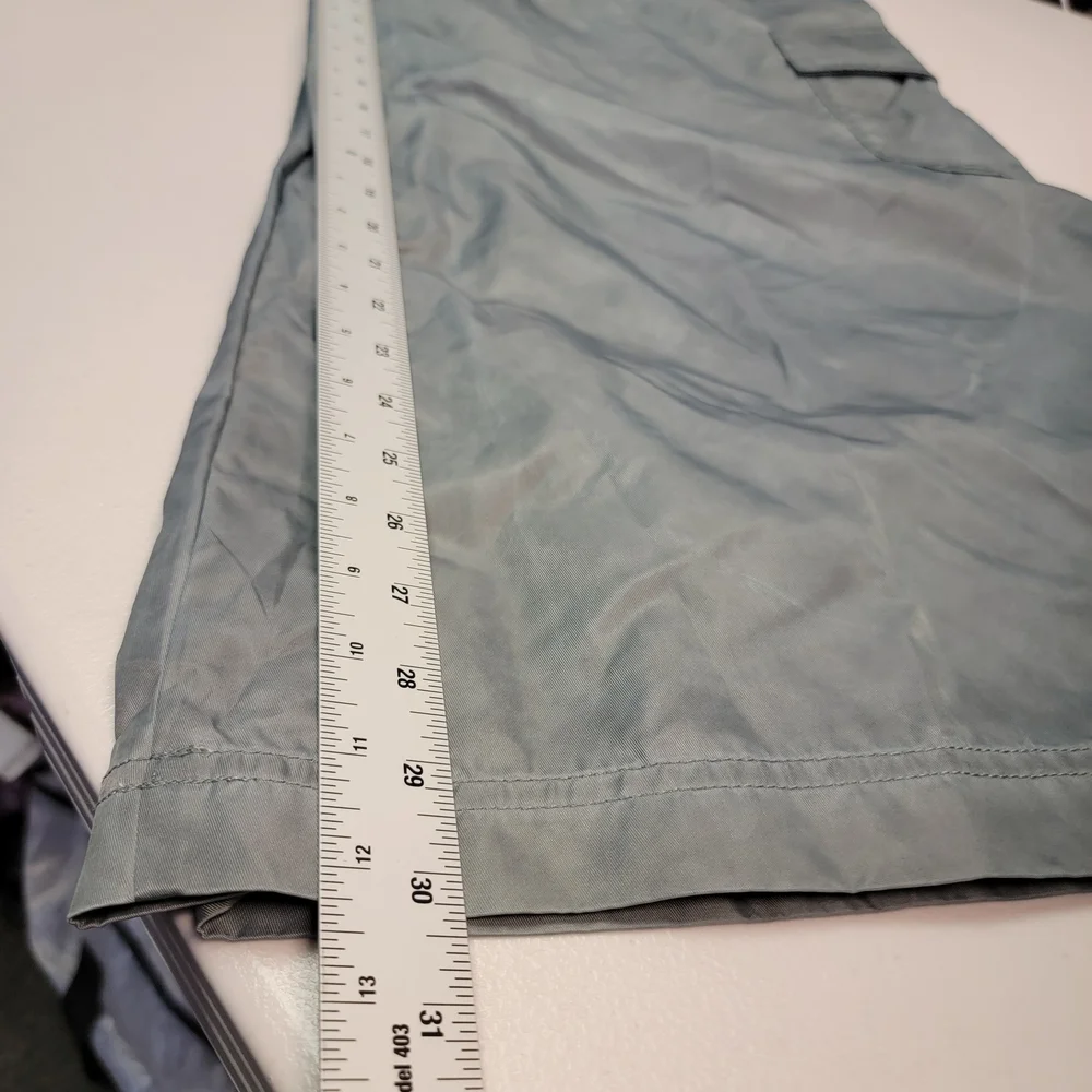 Wild Fable Women's Mid Rise Wide Leg Cargo‎ Pants Light Teal Blue Size XXS